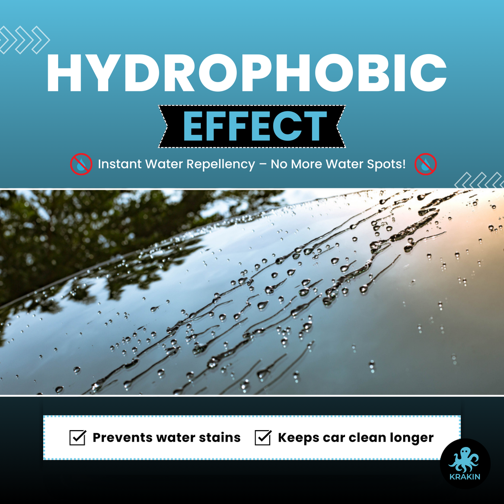 KRAKIN Ceramic Coating For Car & Bike (500ml) | Gives Ultra Gloss & Hydrophobic Protection | Water & Dirt Repellent,Easy Spray-On Formula