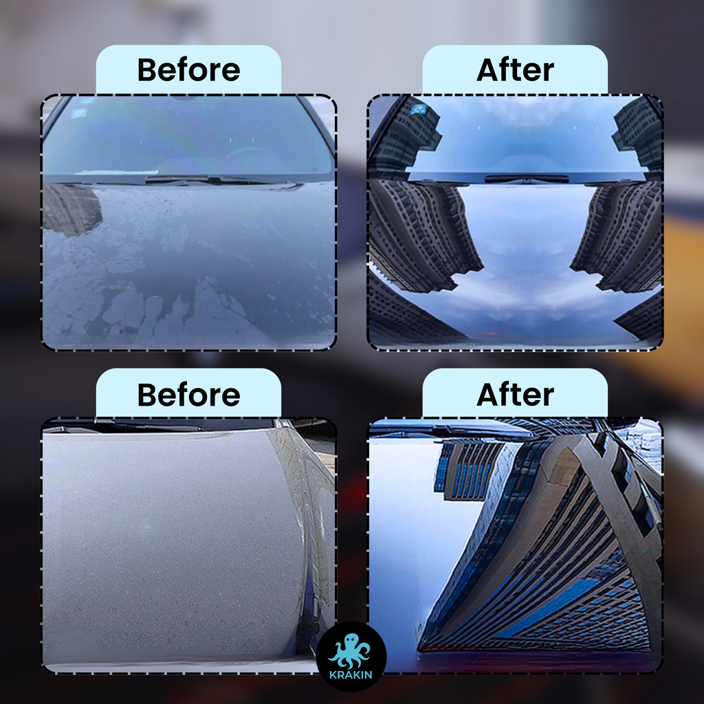 KRAKIN Ceramic Coating For Car & Bike (500ml) | Gives Ultra Gloss & Hydrophobic Protection | Water & Dirt Repellent,Easy Spray-On Formula