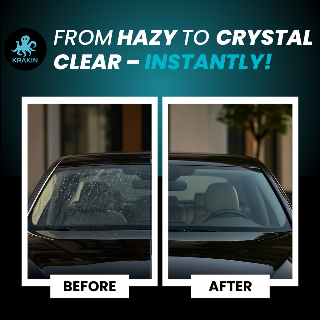 KRAKIN Windshield Washer Fluid For Car (20ML in 1L Water) | Highly Concentrated Wiper Liquid For Streak-Free Crytal Clear Shine | Lubricates Wipers, Removes Bugs, Grime & Water Spots